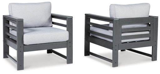 Amora Outdoor Lounge Chair with Cushion (Set of 2) image