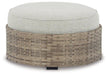 Calworth Outdoor Ottoman with Cushion image