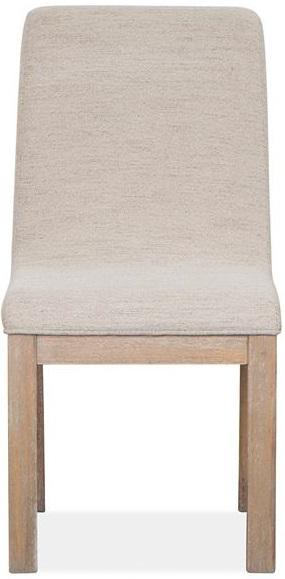 Magnussen Furniture Ainsley Upholstered Host Side Chair in Cerused Khaki (Set of 2) image