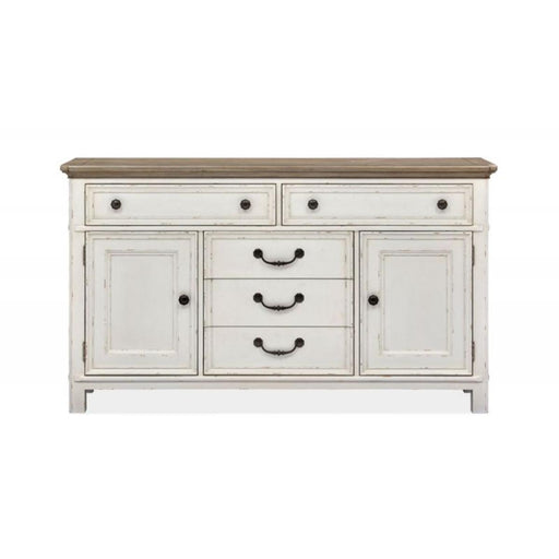 Magnussen Furniture Bellevue Manor Buffet in White Weathered Shutter image