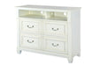Magnussen Furniture Brookfield Media Chest in Cotton White image