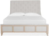 Magnussen Furniture Harlow Cal King Sleigh Upholstered Bed in Weathered Bisque image