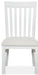 Magnussen Furniture Harper Springs Dining Side Chair with Upholstered Seat in Silo White (Set of 2) image