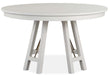 Magnussen Furniture Heron Cove Round Dining Table in Chalk White image