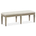 Magnussen Furniture Lancaster Bench with Upholstered Seat in Dovetail Grey image