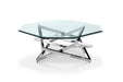 Magnussen Furniture Lenox Square Top Octoganal Cocktail Table in Nickel T3790-49 image
