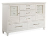 Magnussen Furniture Lola Bay 5 Drawer Dresser in Seagull White image