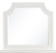 Magnussen Furniture Lola Bay Shaped Mirror in Seagull White image