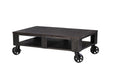 Magnussen Furniture Milford Rectangular Cocktail Table (2 braking casters) in Weathered Charcoal image