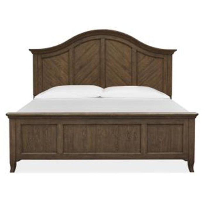 Magnussen Furniture Roxbury Manor King Panel Bed in Homestead Brown image