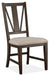 Magnussen Furniture Westley Falls Dining Side Chair with Upholstered Seat in Graphite (Set of 2) image