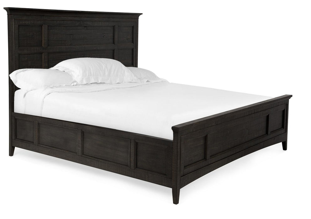 Magnussen Furniture Westley Falls King Panel Bed with Regular Rails in Graphite