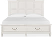Magnussen Furniture Willowbrook King Storage Bed in Egg Shell White image