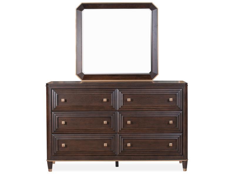 Magnussen Furniture Zephyr Landscape Mirror in Sable