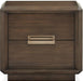 Magnussen Furniture Nouvel 2 Drawer Nightstand in Russet image