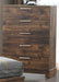 New Classic Furniture Campbell 5 Drawer Chest in Ranchero image