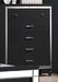 New Classic Furniture Valentino 5 Drawer Chest in Black image