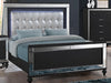 New Classic Furniture Valentino Twin Lighted Panel Bed in Black image