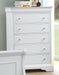 New Classic Furniture Versaille 5 Drawer Chest in White image
