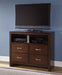 New Classic Kensington 4 Drawer Media Chest in Burnished Cherry image