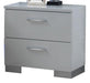 New Classic Sapphire 2 Drawer Nightstand in White image